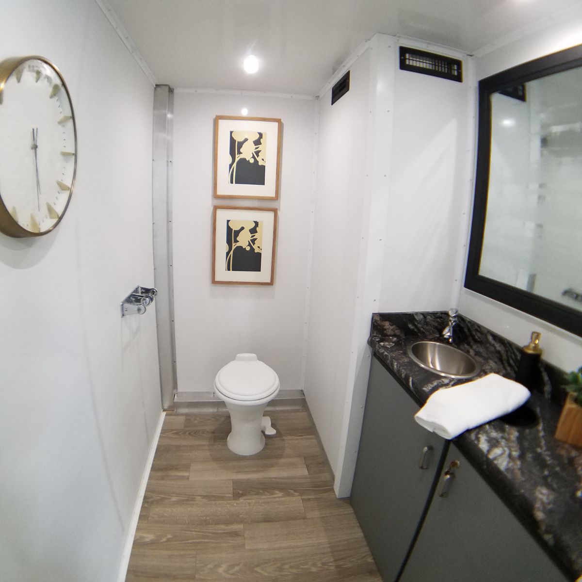 Interior Restroom Trailer Rentals in California